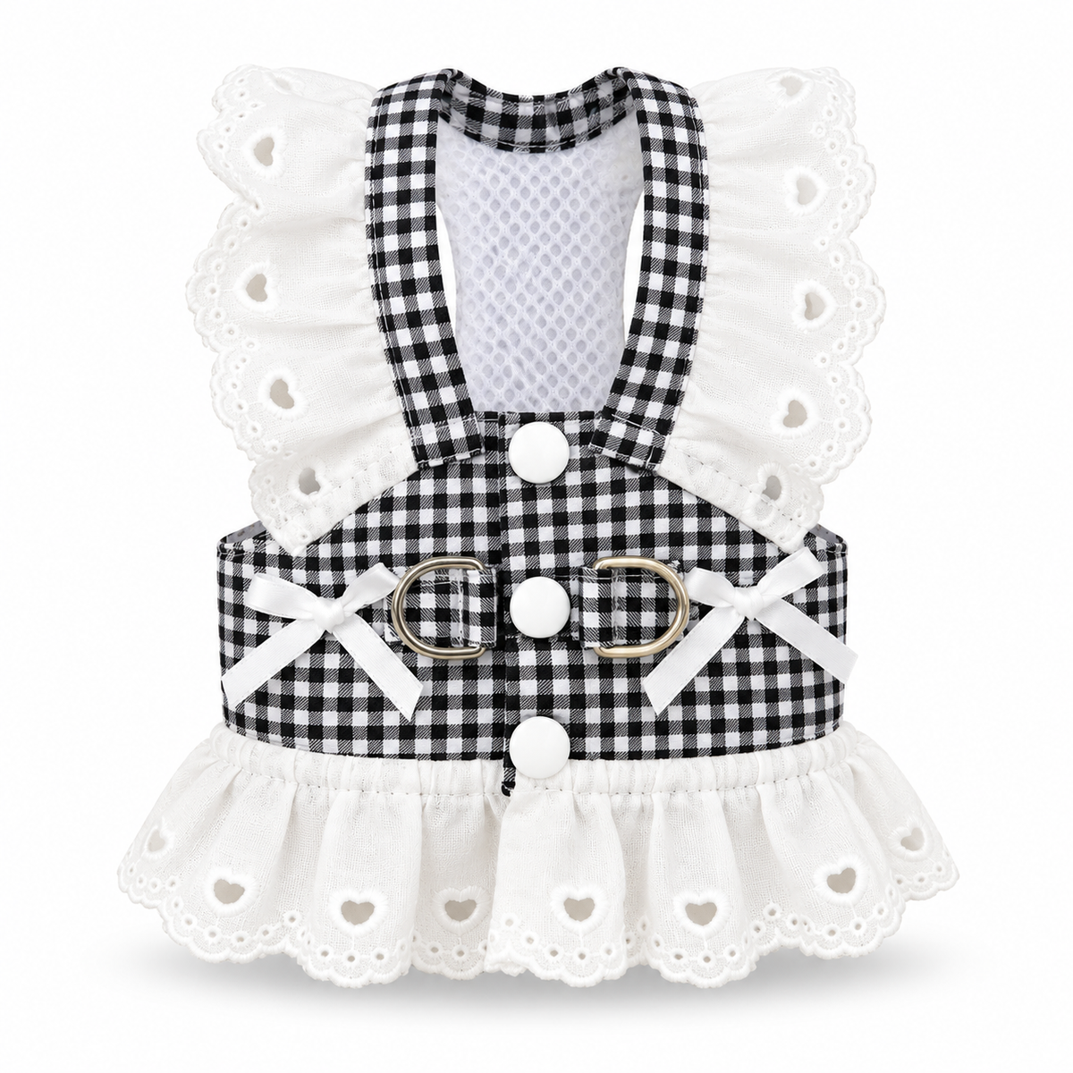 Checkered Lace Dog Dress