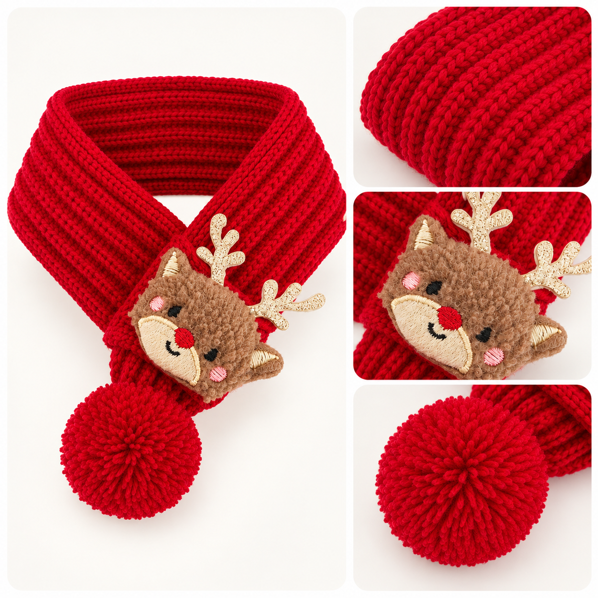 Festive Pet Scarf Collection – Santa, Reindeer, Snowman &amp; Tree Designs