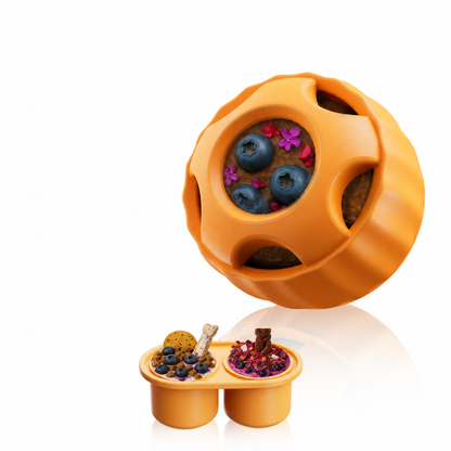 Refillable Dog Treat Toy with DIY Freezer Tray