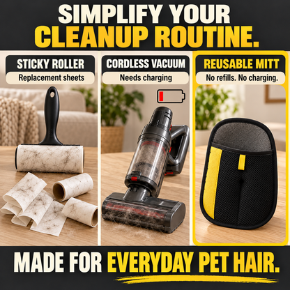 Reusable Pet Hair Removal Mitt – Washable & Easy to Use