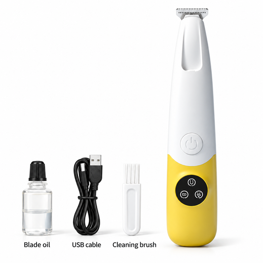 Quiet Cordless Pet Paw Trimmer with LED Light