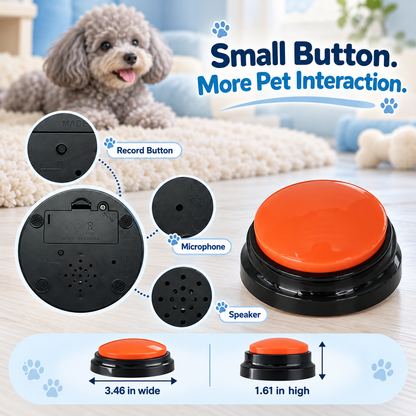 Recordable Pet Talking Buttons – Press, Play & Connect