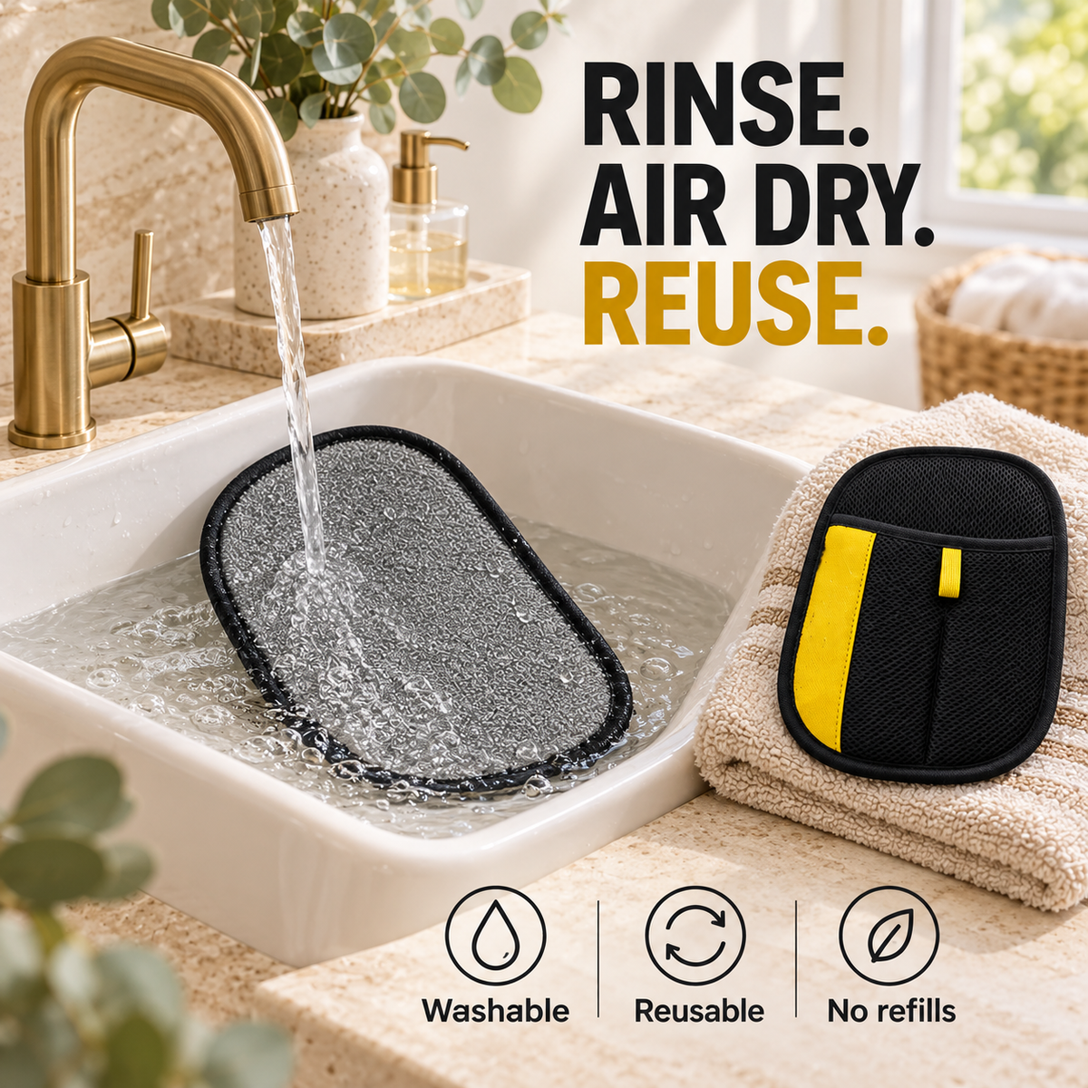 Reusable Pet Hair Removal Mitt – Washable & Easy to Use