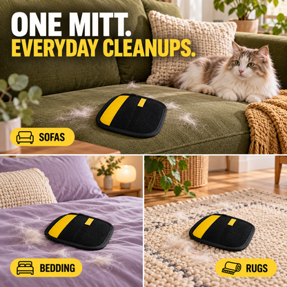 Reusable Pet Hair Removal Mitt – Washable & Easy to Use