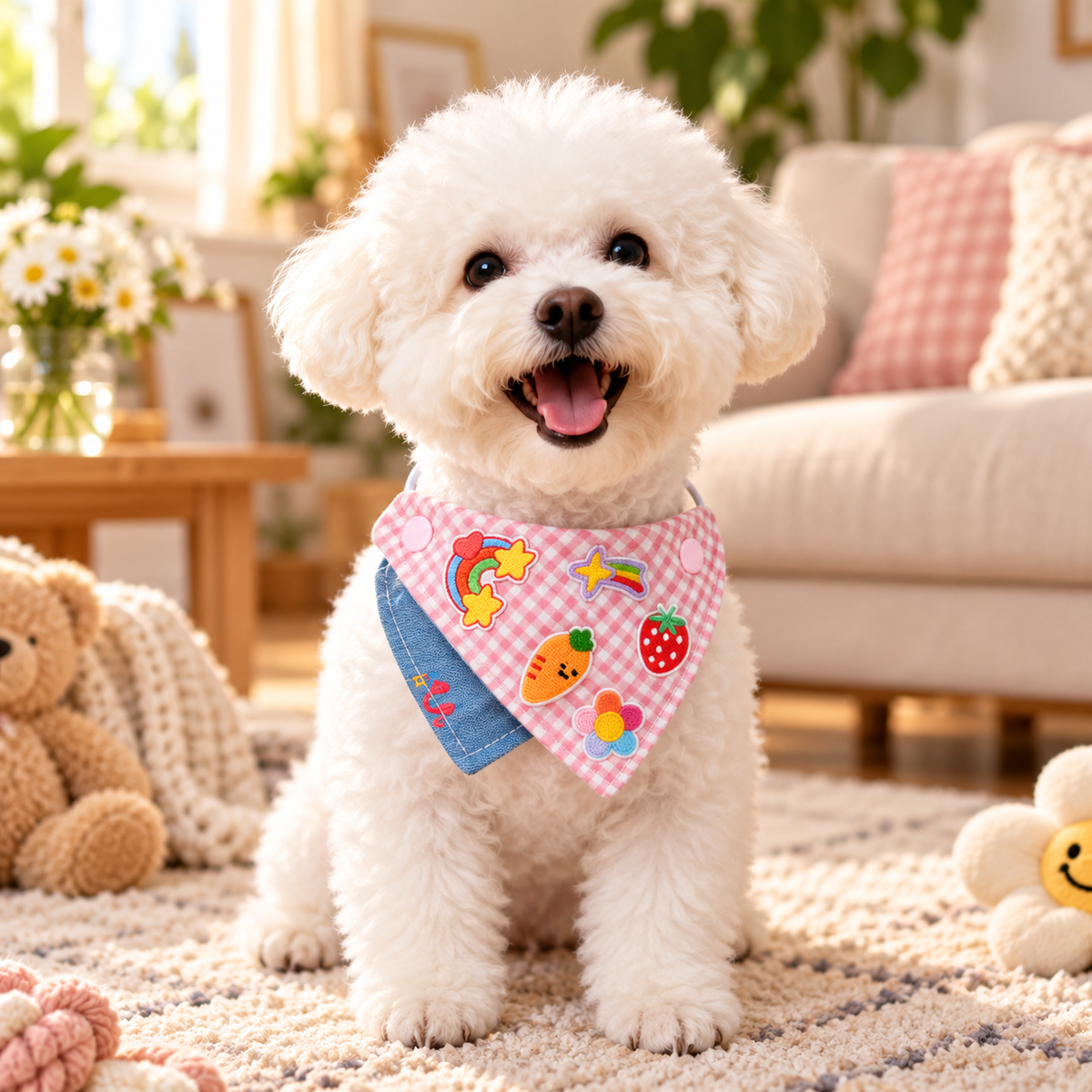 Adjustable Pet Bandana Bibs