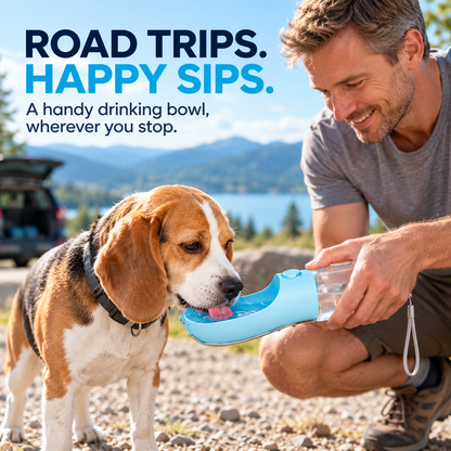 3-in-1 Pet Travel Bottle – Water, Food