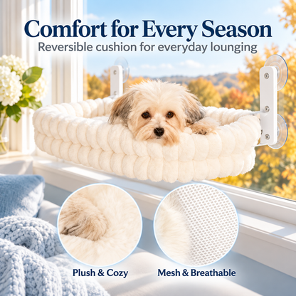 Foldable Cat Window Perch – Cord-Free & Washable