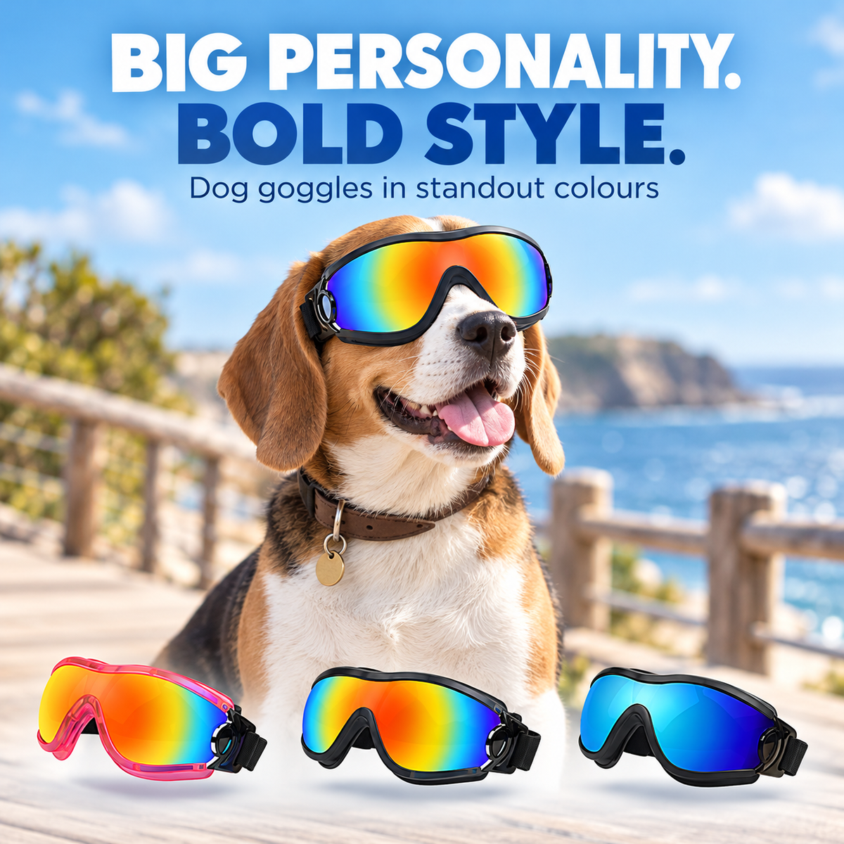 Sporty Dog Goggles for Medium & Large Dogs