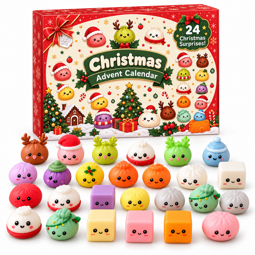 Christmas Advent Calendar – 24 Mini Squishy Surprises