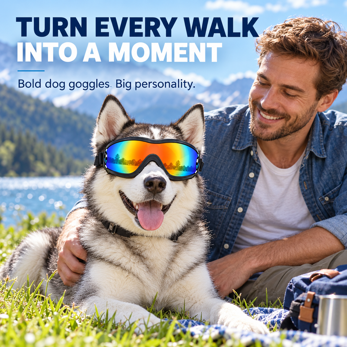 Sporty Dog Goggles for Medium & Large Dogs